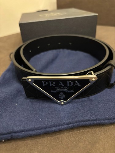 Prada milano cintura uomo nera
