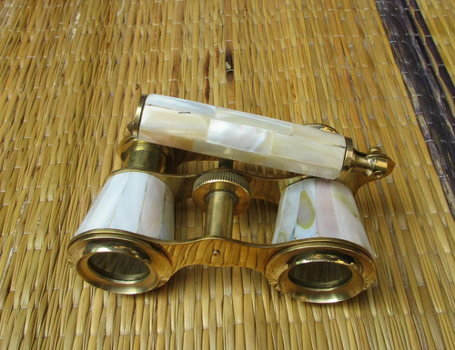 Antico binocolo ottone - binocolo, in