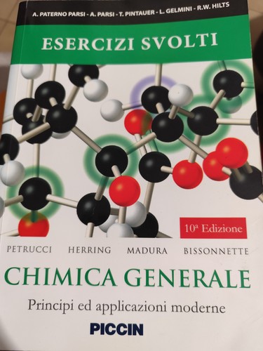 Chimica generale esercizi - chimica,