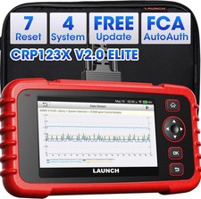LAUNCH CRP123X V2.0 OBD2 Diagnosi Auto Multimarca con 4 Sistemi 7 Funzioni Reset