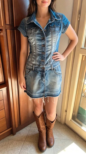 Abito corto jeans - denim, mini
