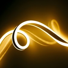 STRISCIA LED NEON FLESSIBILE BIANCO CALD PER SCRITTE INSEGNE LUMINOSE STRIP 5 MT