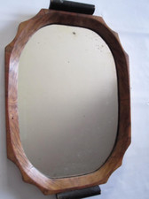 Antico vassoio in legno con