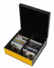 CASSETTA BOX IN LEGNO PREGIATO PER COIN CARDS 