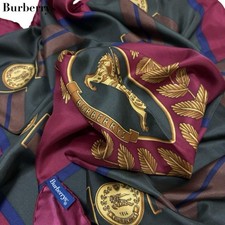Sciarpa Burberrys grande logo stola vintage morbida setosa accessorio moda