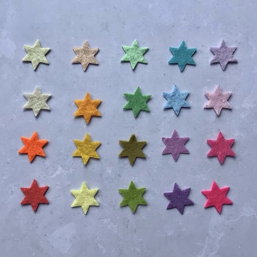 Mini stelle feltro - mini, in