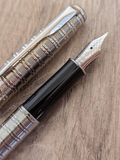 Parker Sonnet Chiselled Tartan CT Fountain Pen 18K (M) Nib