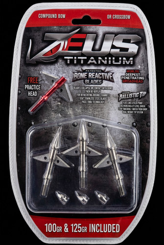 Zeus titanium broadheads - zeus,
