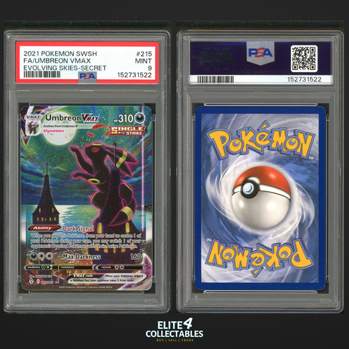 Umbreon vmax 215 203 psa - umbreon,