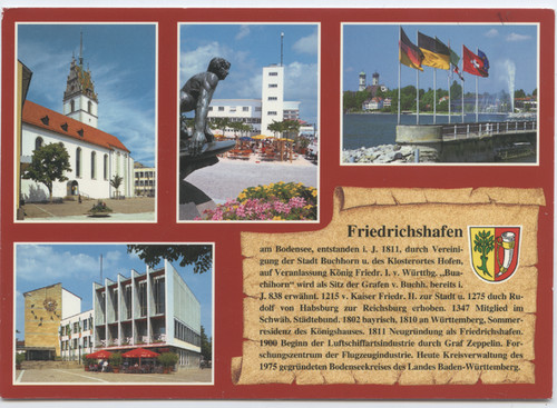 Cartolina 7990 friedrichshafen - cartolina,