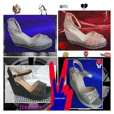 Sandali  Donna  SCARPE Zeppa Spago Tacchi alti 10 Zatteroni Espadrillas Corda VV