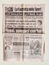 GAZZETTA DELLO SPORT 2 DICEMBRE 1982 PAOLO ROSSI-BRUNO CONTI -CAMPOBASSO-MONELLI