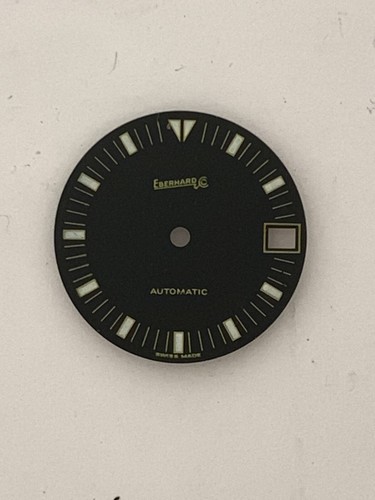 Eberhard black watch dial - eberhard,