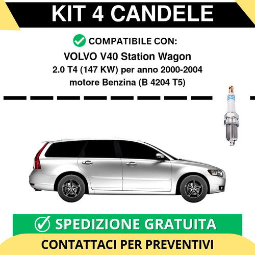 Kit candele per volvo v40 - per,