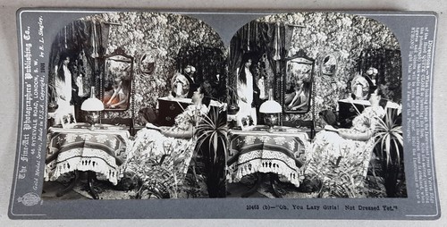 Stereoscopia scena boudoir - stereoscopia:,