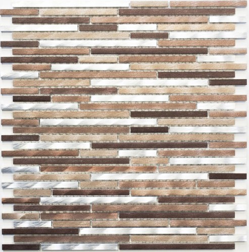 Piastrelle mosaico alluminio