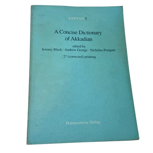 Concise dictionary akkadian - concise, of