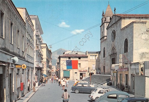 Cartolina fondi piazza della - fondi,