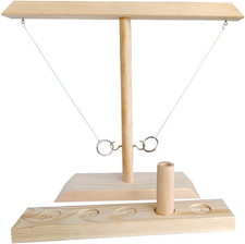Ring Toss Divertenti in Legno Fatti a Mano, Con Tabellone Segnapunti Gioco Inter