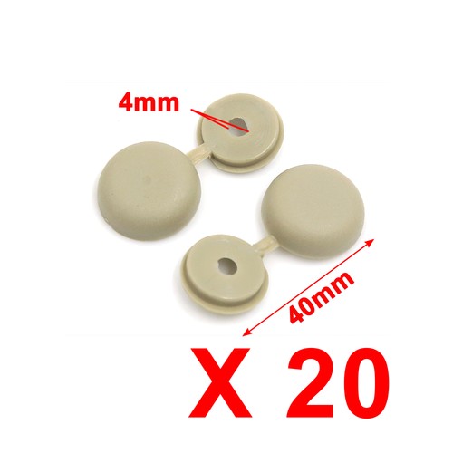 20pz coprivite cerniera - cerniera, beige