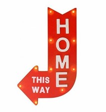 Insegna in legno Freccia