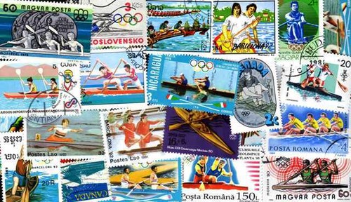 Canoa vela remo 50 timbri - vela,