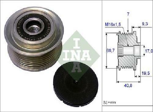 Ina freewheel generator 535 - freewheel,
