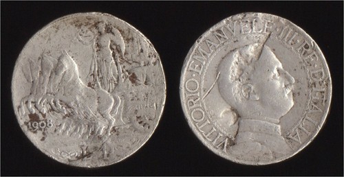 Lira 1908 quadriga - 1,