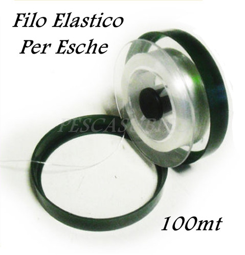 Filo elastico per esche 100mt - esche,
