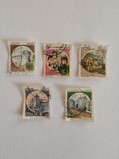 francobolli Italiani Rari Castelli Lire80-120-400-500-550
