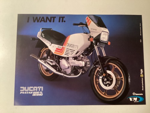 Ducati depliant poster pantah - ducati,