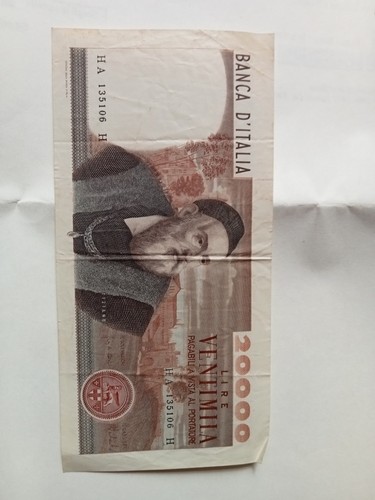 20000 lire banca - 20000,