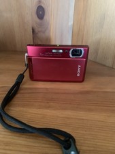 Fotocamera digitale compatta Sony Cyber shot DSC-T300 rossa 10,1 MP 5x zoom d...