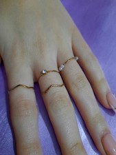 Set 4 anelli in metallo