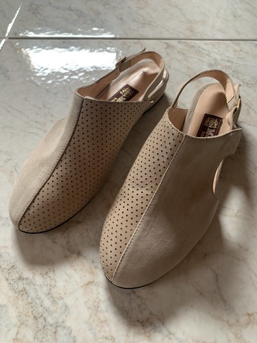 Scarpe basse fibbia camoscio