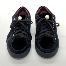 Scarpe sneakers CHANEL COCO MARK scamosciate velluto perlato donna taglia 35 originali