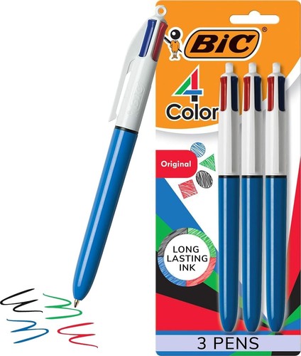 Penna sfera retrattile bic 4 - retrattile,