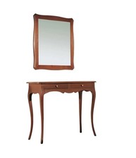 CONSOLLE CON SPECCHIO IN LEGNO