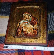 icona dipinta a mano da padre