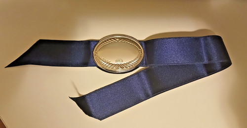 Segnalibro con nastro seta - , blu