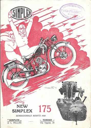 Depliant moto new - simplex, 175