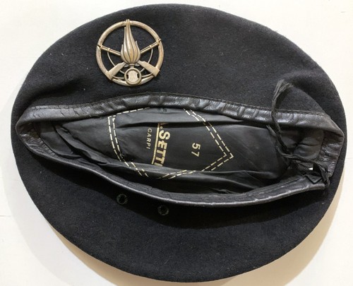 Vintage cappello basco fregio - cappello,