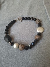 Collana donna nera pietre dure - donna,