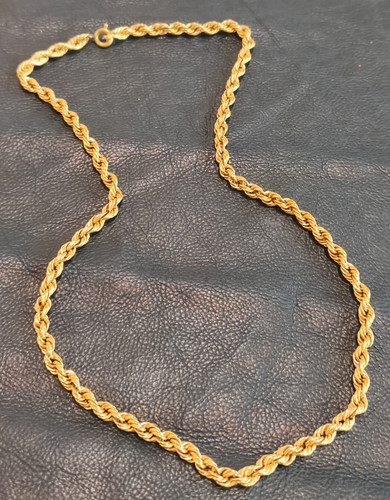 Collana girocollo dorata - collana,