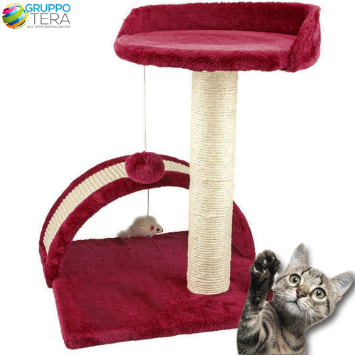 Tiragraffi per gatti rosso con - per,