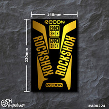 Rockshox Recon set adesivi oro