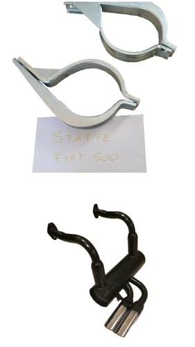 Marmitta sportiva con staffe - marmitta,
