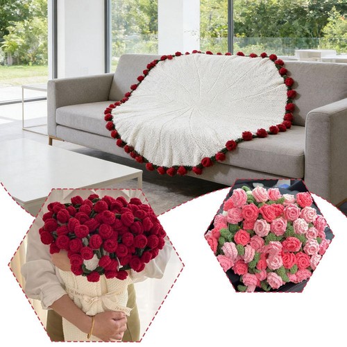Coperta moda uncinetto fiori