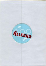 ADESIVO VINTAGE STICKER BICI BICICLETTA ALLEGRO E CERCHI OLIMPICI 