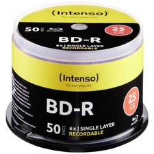 Intenso 5001115 Blu-ray BD-R SL vergine 25 GB 50 pz. Torre
